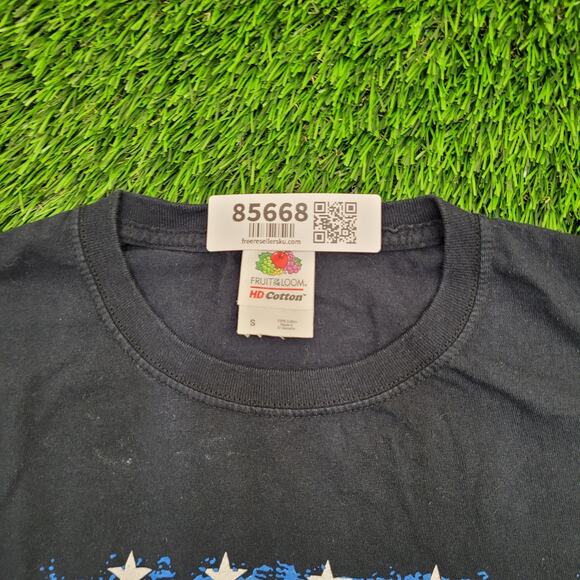 Vintage DARE Anti-Drug Shirt Small 17x25 Black USA-Flag - Picture 5 of 13